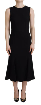 Dolce & Gabbana Black Dress Sheath Flare Viscose Dress -   -  Dolce & Gabbana.